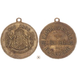 Milleniumi emlék 896-1896 emlékérem