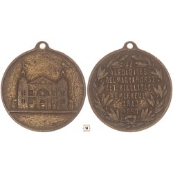 Az Alföldi és Dél-Magyarországi Ált. Kiállítás Emlékéül Arad 1890 érem