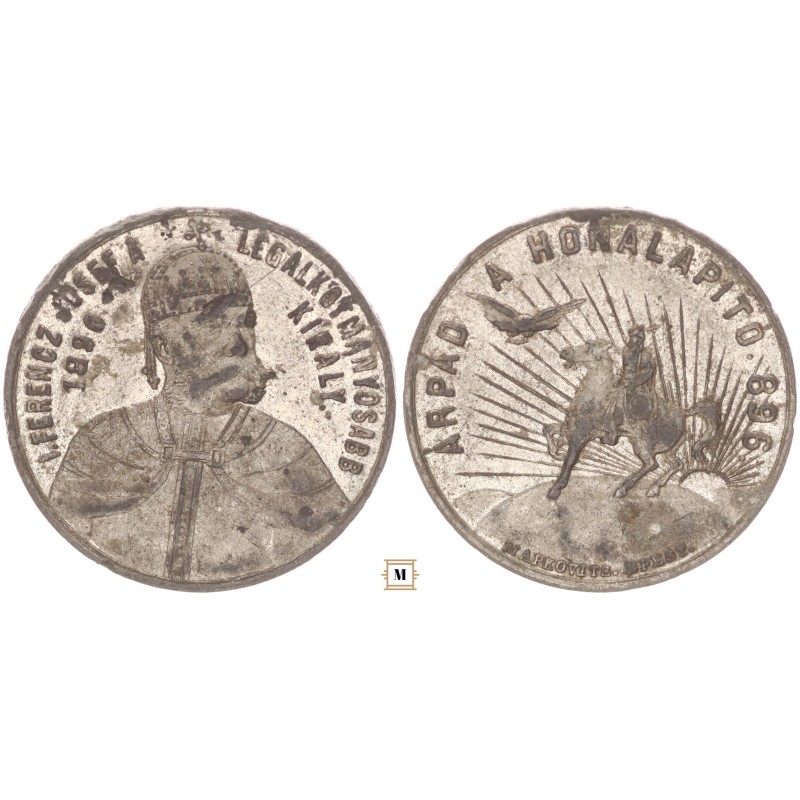 Ferenc József a legalkotmányosabb király 1896 medál