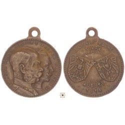Ferenc József II. Vilmos patrióta medál 1914