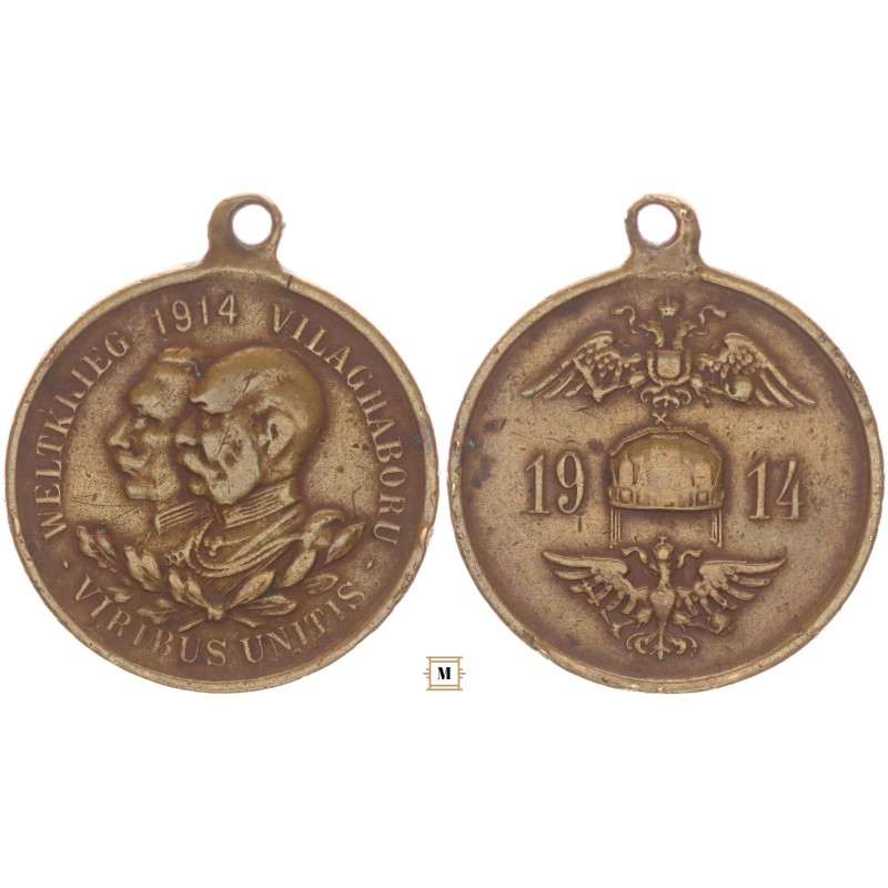 Ferenc József II. Vilmos világháború 1914 patrióta érem