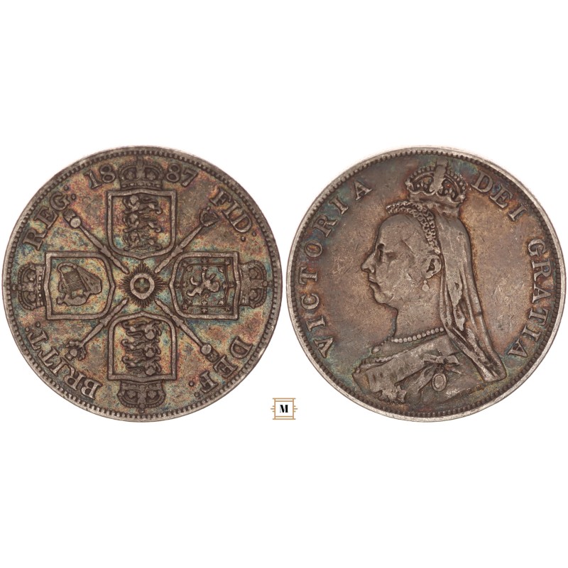 Nagy-Britannia 2 florin 1887