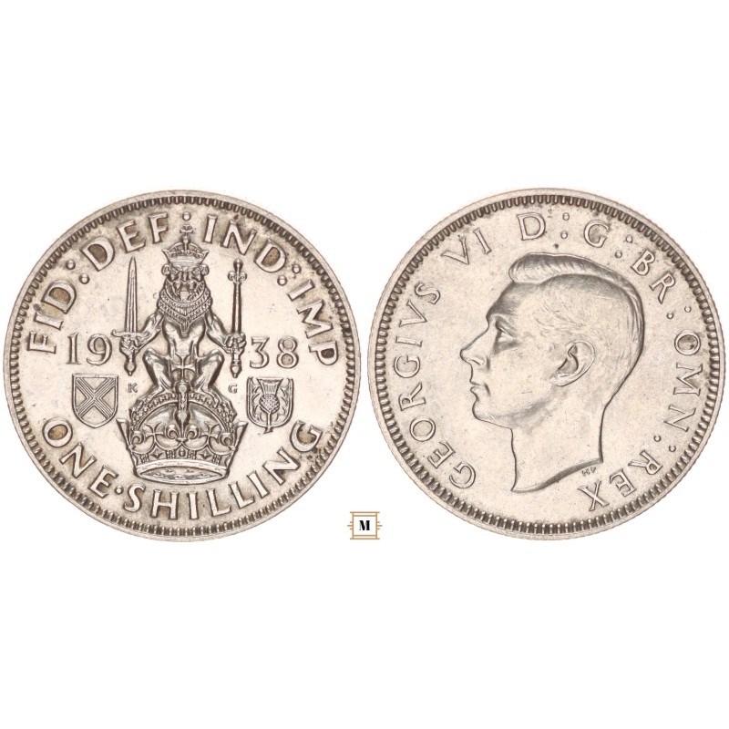 Nagy-Britannia VI. György 1 schilling 1938 skót