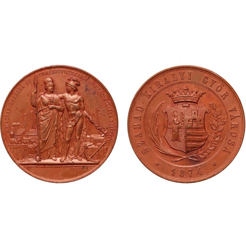 MOTV - Győr 1874 bronzérem