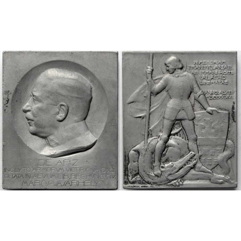 Marosvásárhely felszabadítása emlékplakett 1916, Telcs Ede