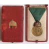 Horthy bronz Signum Laudis zöld szalagon dobozában