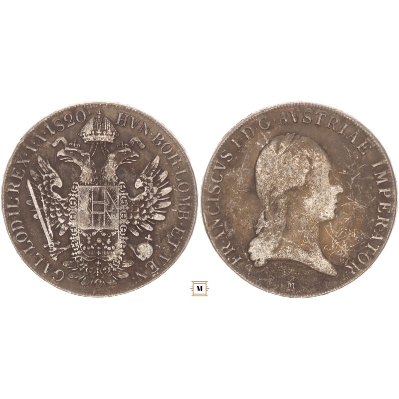I. Ferenc tallér 1820 M