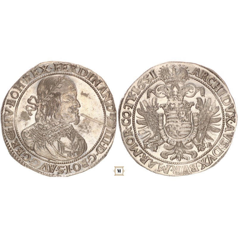 III. Ferdinánd tallér 1651 KB