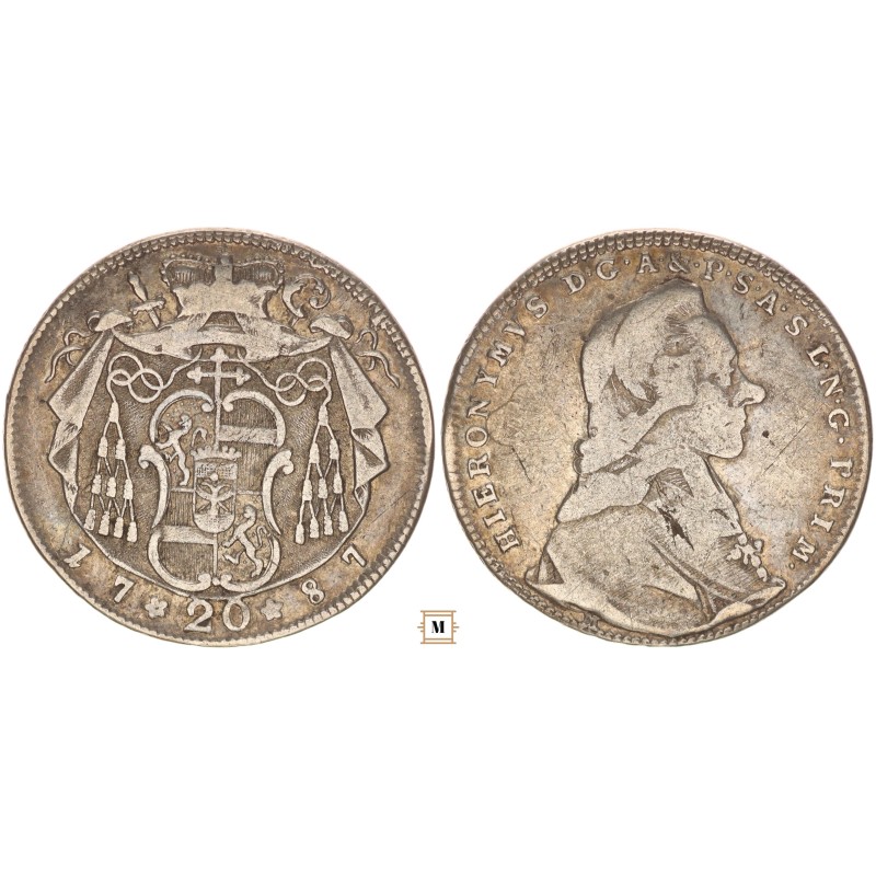 Salzburg, Hieronymus Graf Colloredo 20 krajcár 1770
