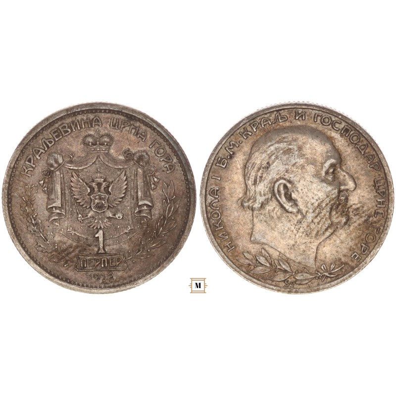 Montenegro, I. Miklós 1 perper 1912