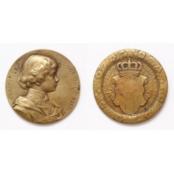 Habsburg Ottó 1917 bronz érem, H.Kautsch
