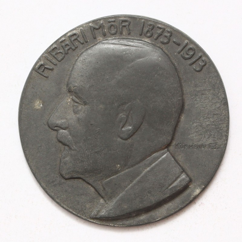 Ribári Mór ón emlékérem