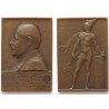 Rechnitz Béla - Az Osztr.-Magy. gumigyárak szöv. elnöke 1904-1914 bronz emlékplakett