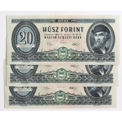 20 forint 1969 3db sorszámkövető