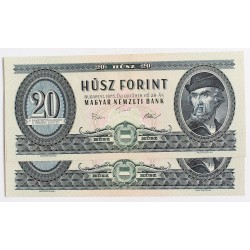20 forint 1975 2db sorszámkövető