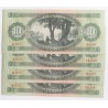 10 forint 1962 4db sorszámkövető