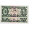 10 forint 1962 2db sorszámkövető