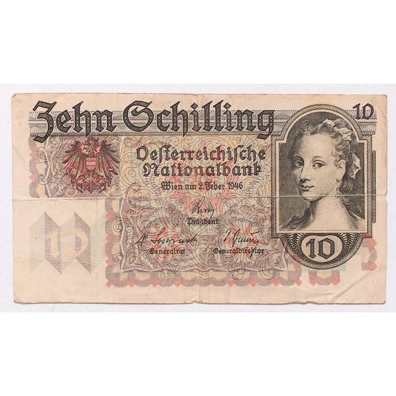 Ausztria 10 schilling 1946