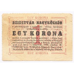 Szigetvár 1 korona 1920