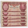 100 forint 1962 5 db sorszámkövető