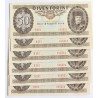 50 forint 1989 6db sorszámkövető