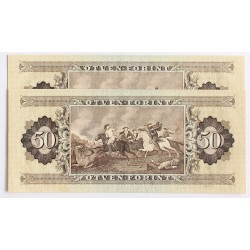 50 forint 1986 2db sorszámkövető