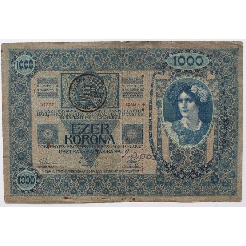 1000 korona 1902 Románia FB. Erdély