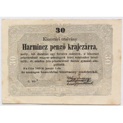 Szabadságharc 30 krajcár 1849
