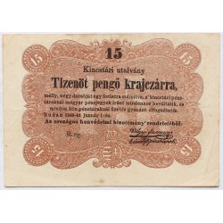 Szabadságharc 15 krajcár 1849
