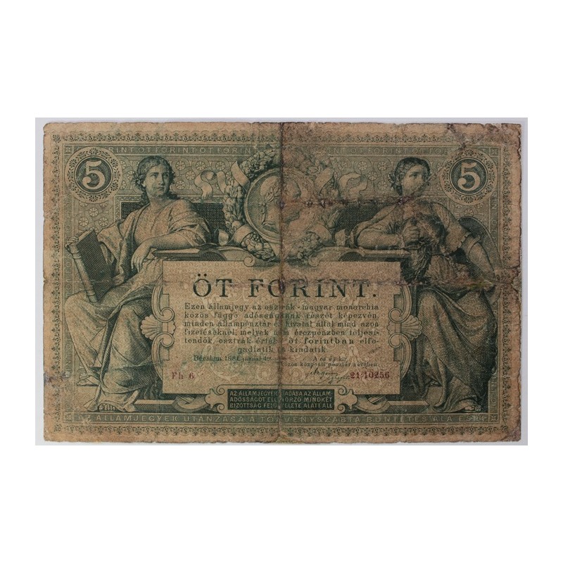 5 Forint 1881