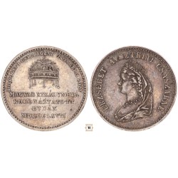 Erzsébet királyné budai koronázási zseton 1867
