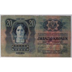 20 Korona 1913 Ismeretlen felülbélyegzés